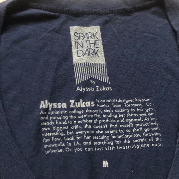 Spark in the Dark V-Neck T-Shirt - Picture 3 of 5